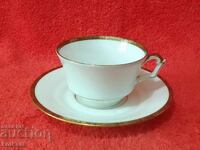 Set dublu de cană și farfurie Old Leipzig