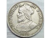 Panama 1929 2 1/2 centimos di Balboa argint