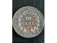 Colonii franceze 10 centimes 1839 Louis Philippe
