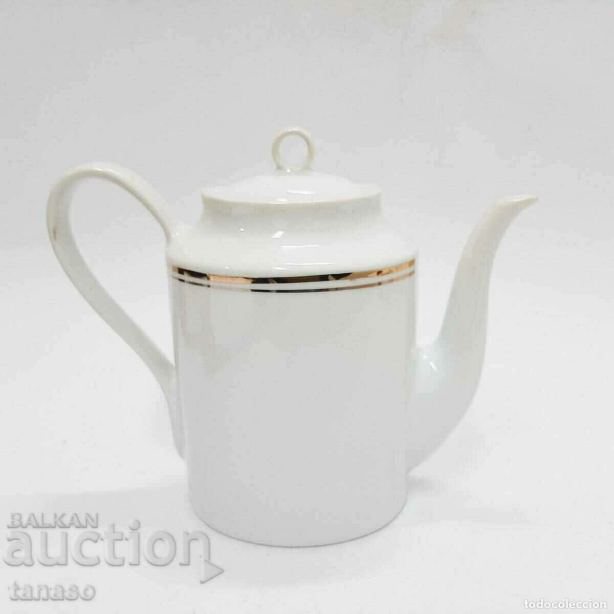 Old Bulgarian porcelain tea/coffee pot, kettle (12.3)