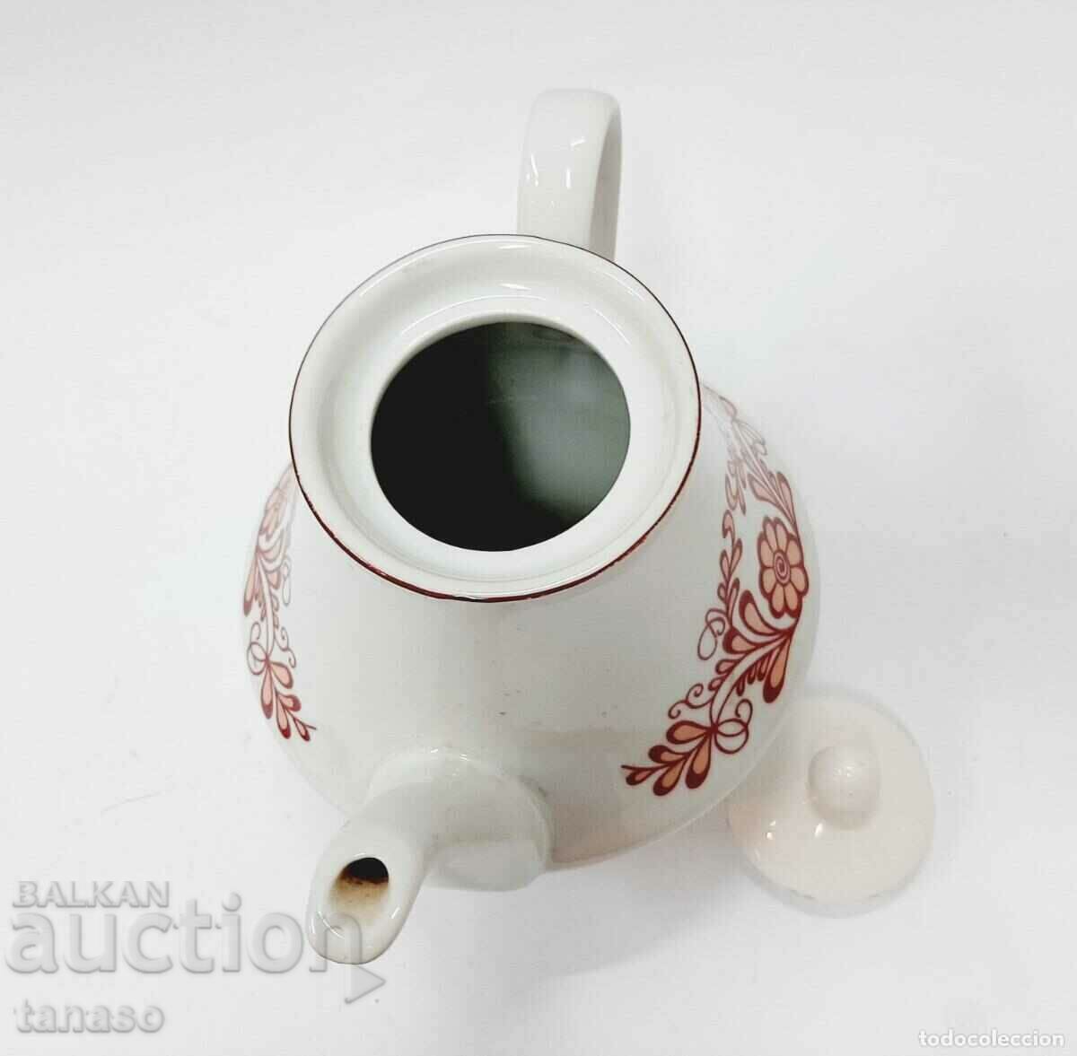 Old porcelain painted teapot, jug (12.3) - 6 Old porcelain painted teapot, jug (12.3) - 6