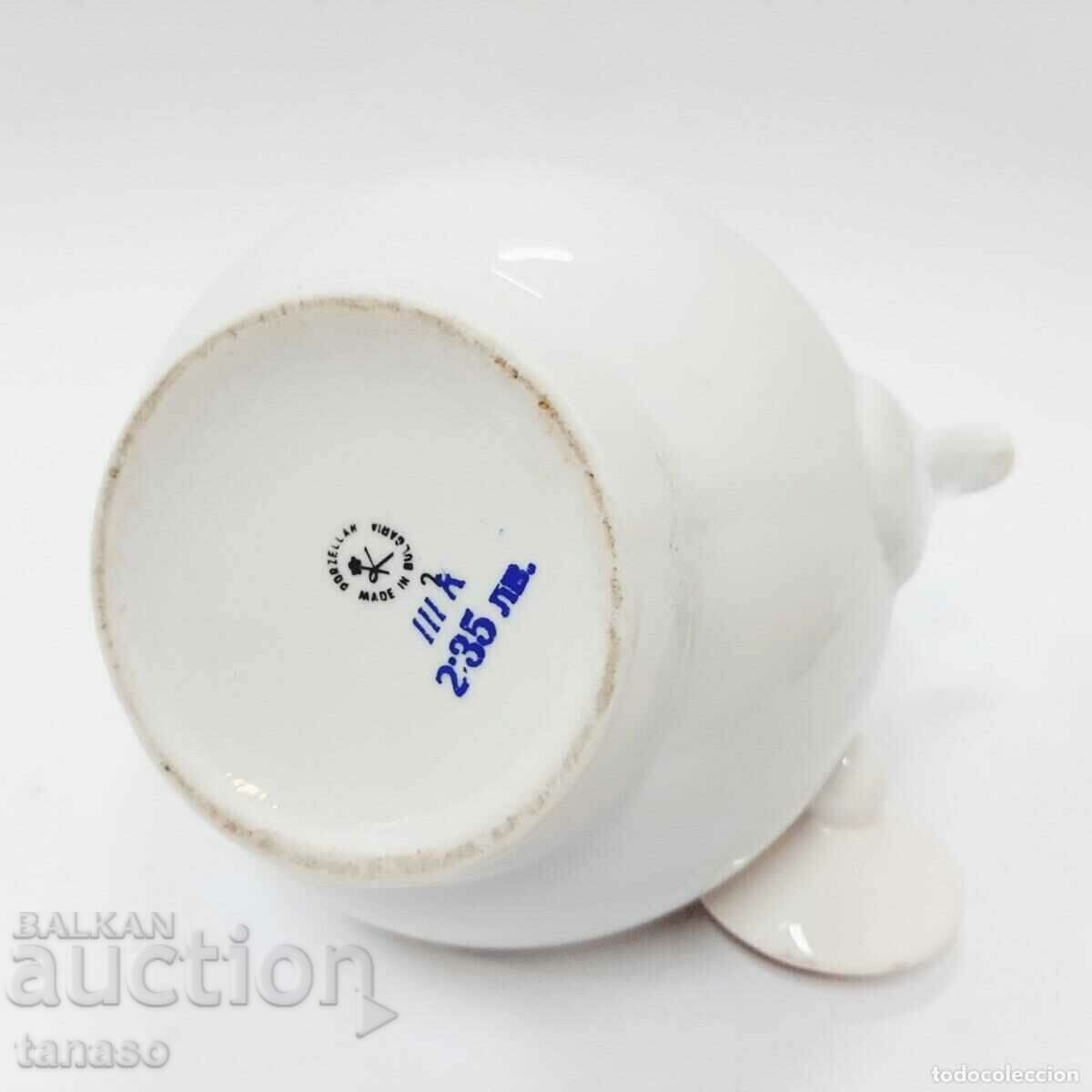 Old porcelain painted teapot, jug (12.3) - 7 Old porcelain painted teapot, jug (12.3) - 7