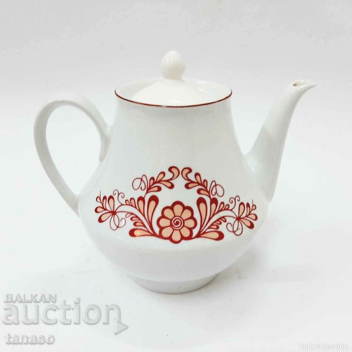 Old porcelain painted teapot, jug (12.3) Old porcelain painted teapot, jug (12.3)