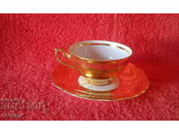 Old Schlottenhof cup and saucer double set