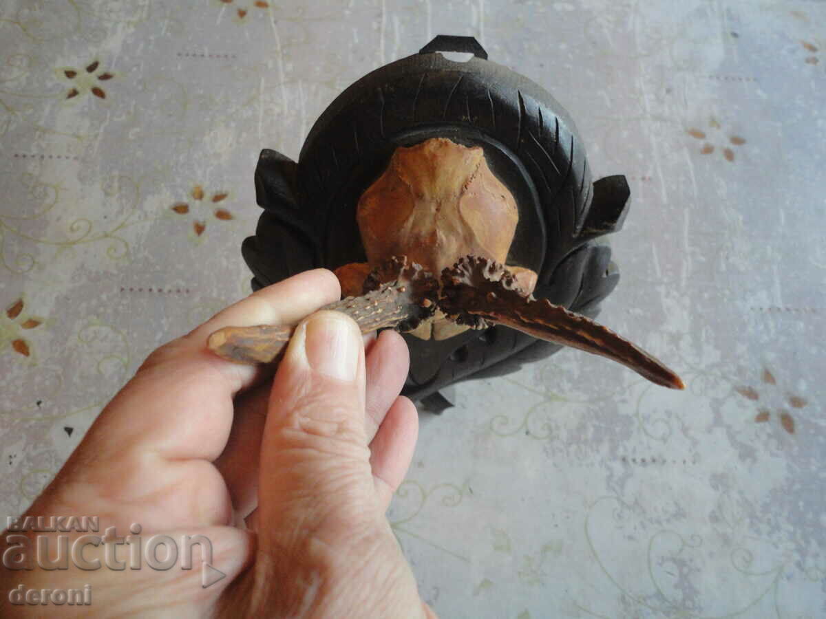 Παράδοση Καταπληκτική ξυλογλυπτική κυνηγετικό τρόπαιο Παράδοση Καταπληκτική ξυλογλυπτική κυνηγετικό τρόπαιο