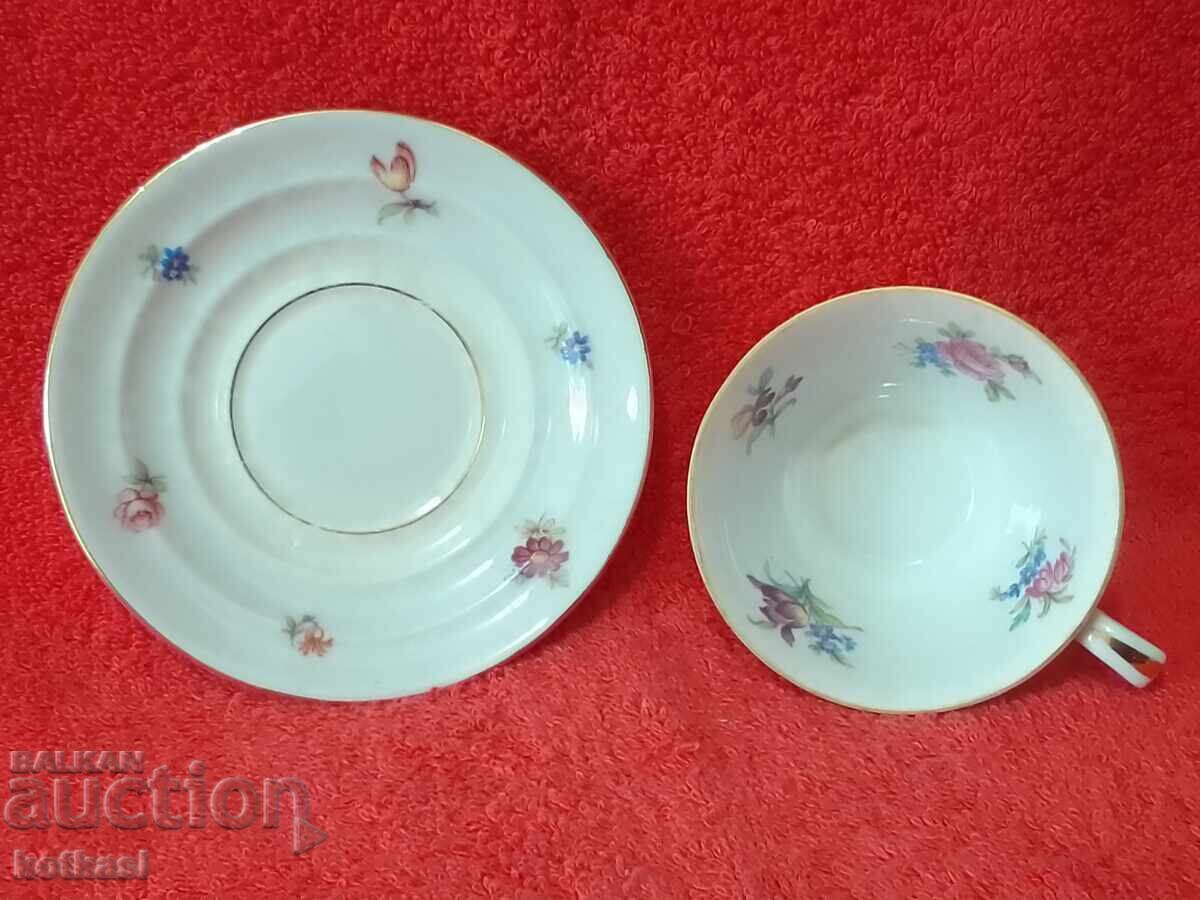 Old Vohenstrauss double set cup and saucer - 5 Old Vohenstrauss double set cup and saucer - 5