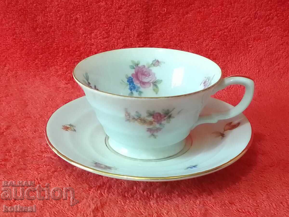 Old Vohenstrauss double set cup and saucer Old Vohenstrauss double set cup and saucer