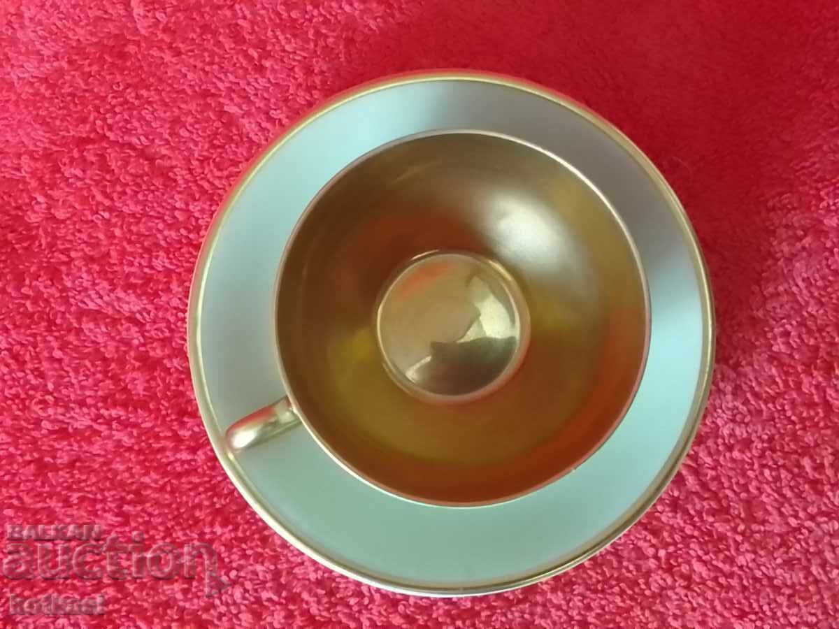 Old double set cup plate gilt Mitterteich - 7 Old double set cup plate gilt Mitterteich - 7