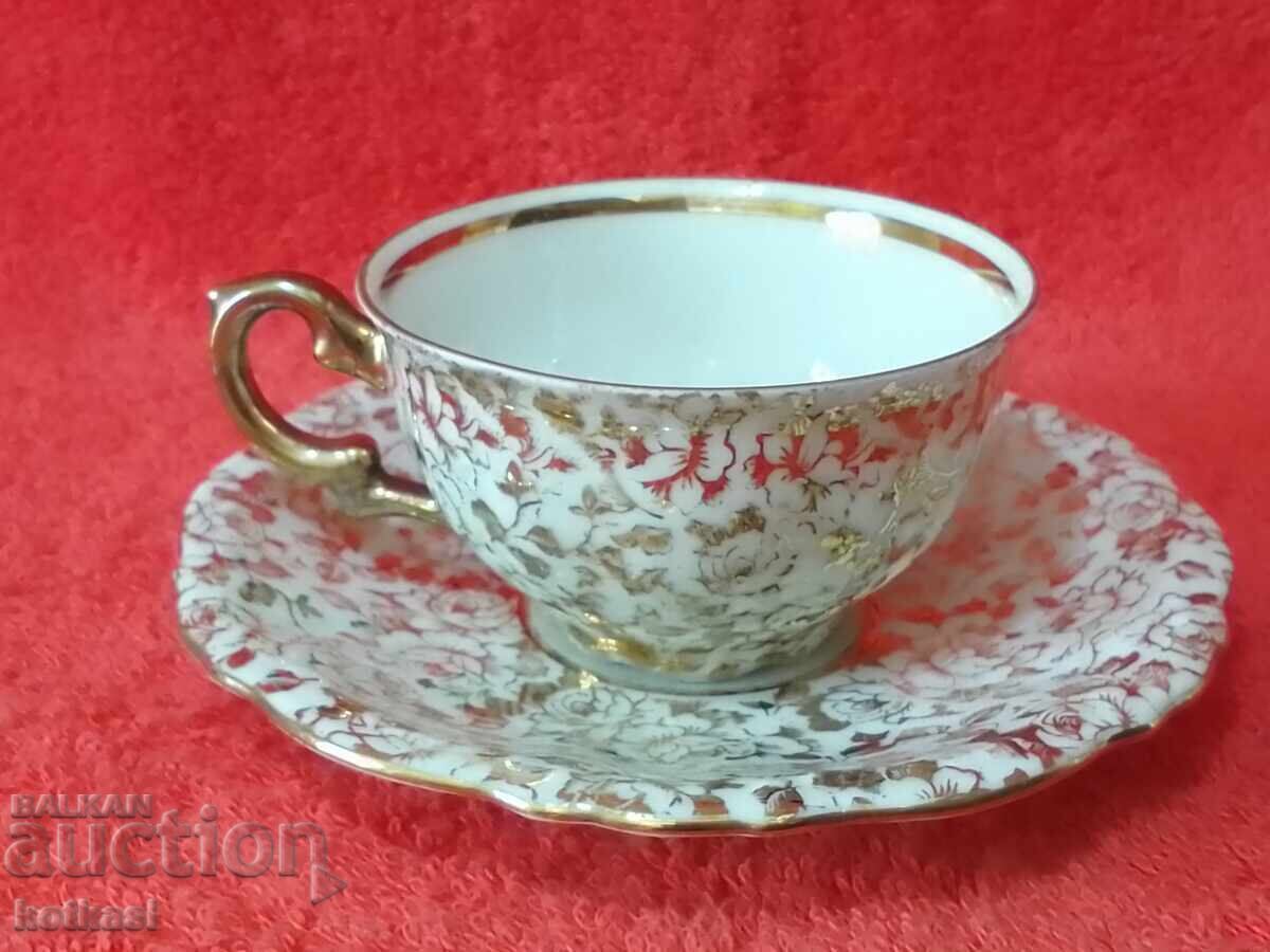 Licitație Set dublu de cani si farfurii vechi J.Kronesten