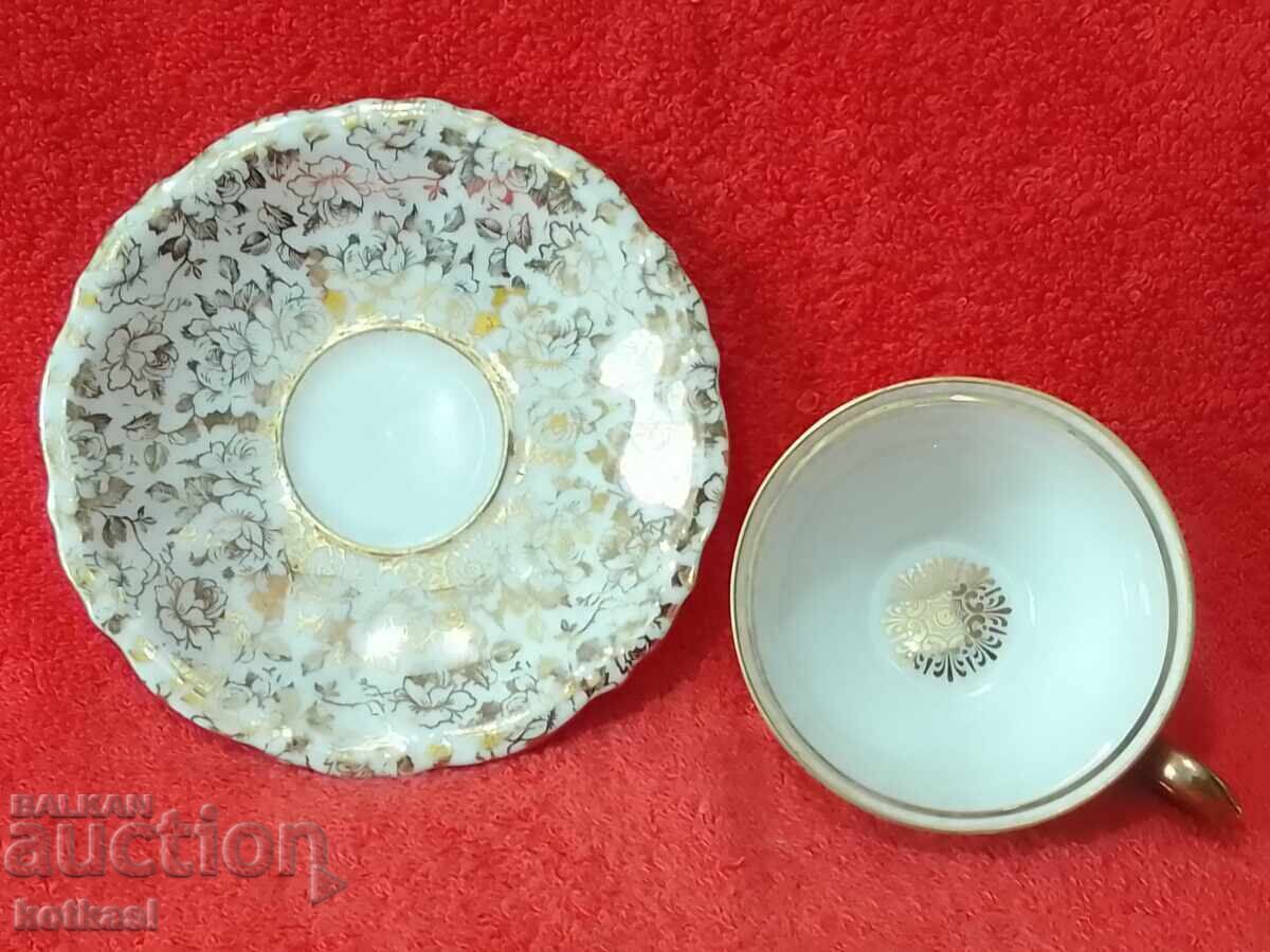 Παλιό διπλό σετ φλιτζάνι και πιατάκι J.Kronesten - 5 Παλιό διπλό σετ φλιτζάνι και πιατάκι J.Kronesten - 5