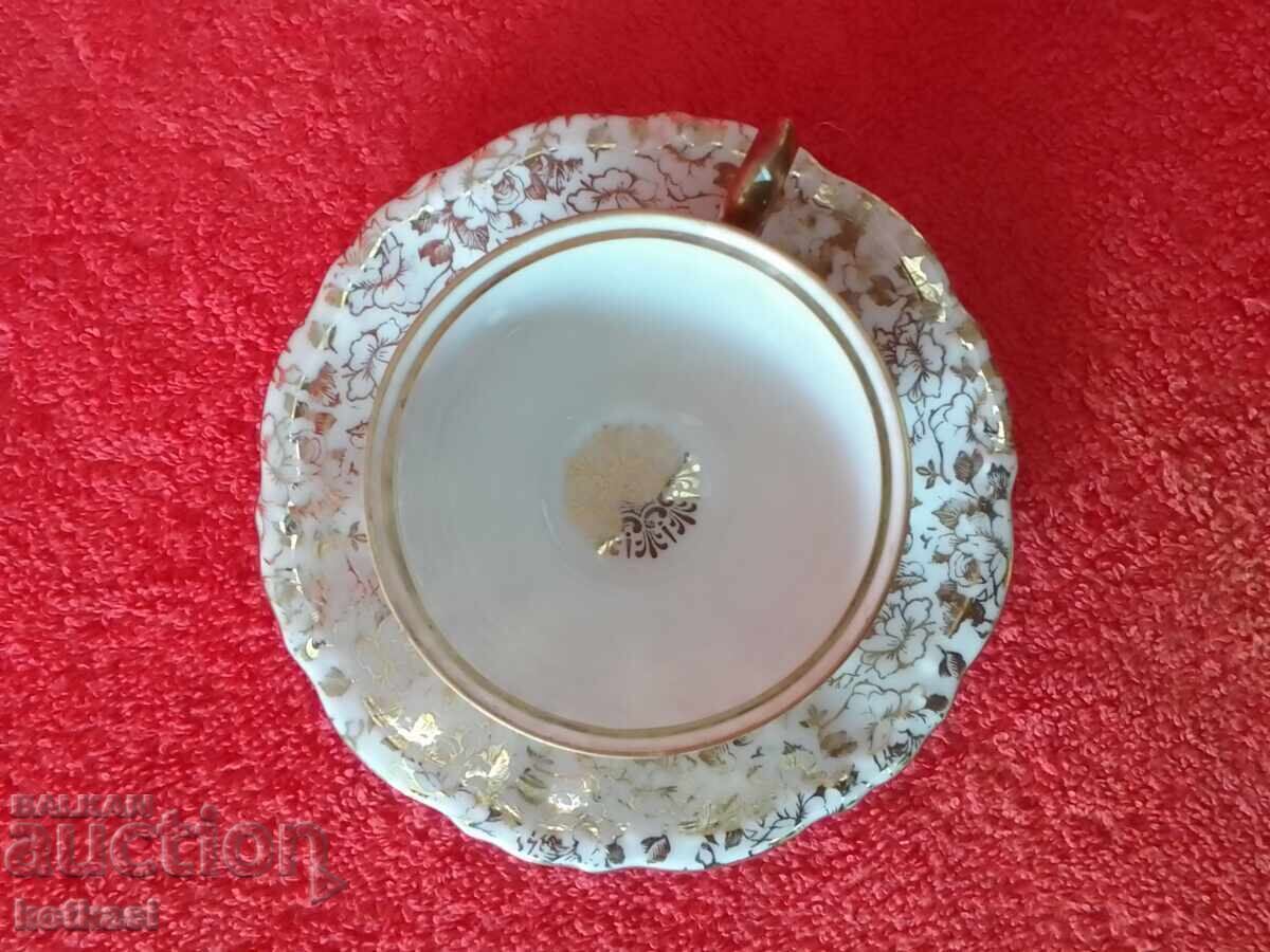 Set dublu de cani si farfurii vechi J.Kronesten - 7