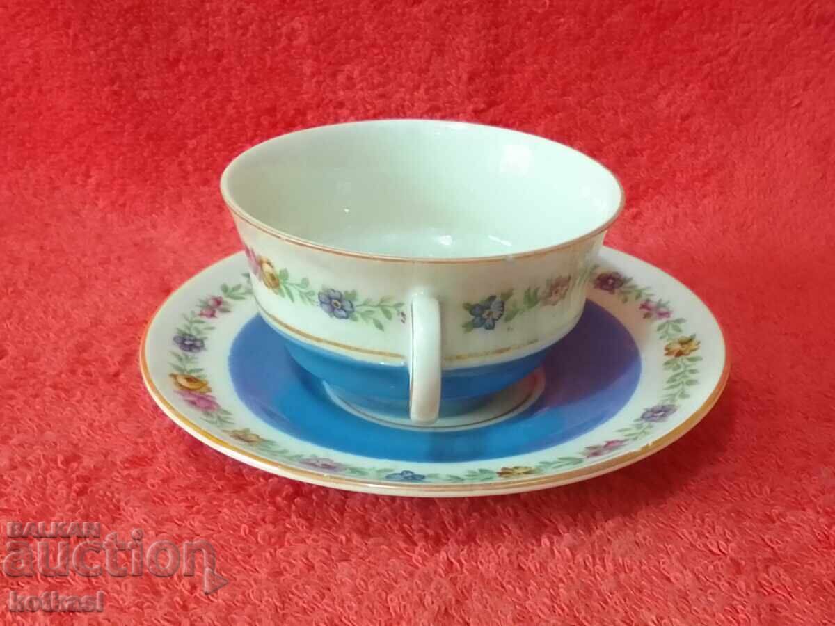 Delivery of Old double set cup and saucer Delivery of Old double set cup and saucer