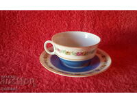 Old double set cup and saucer