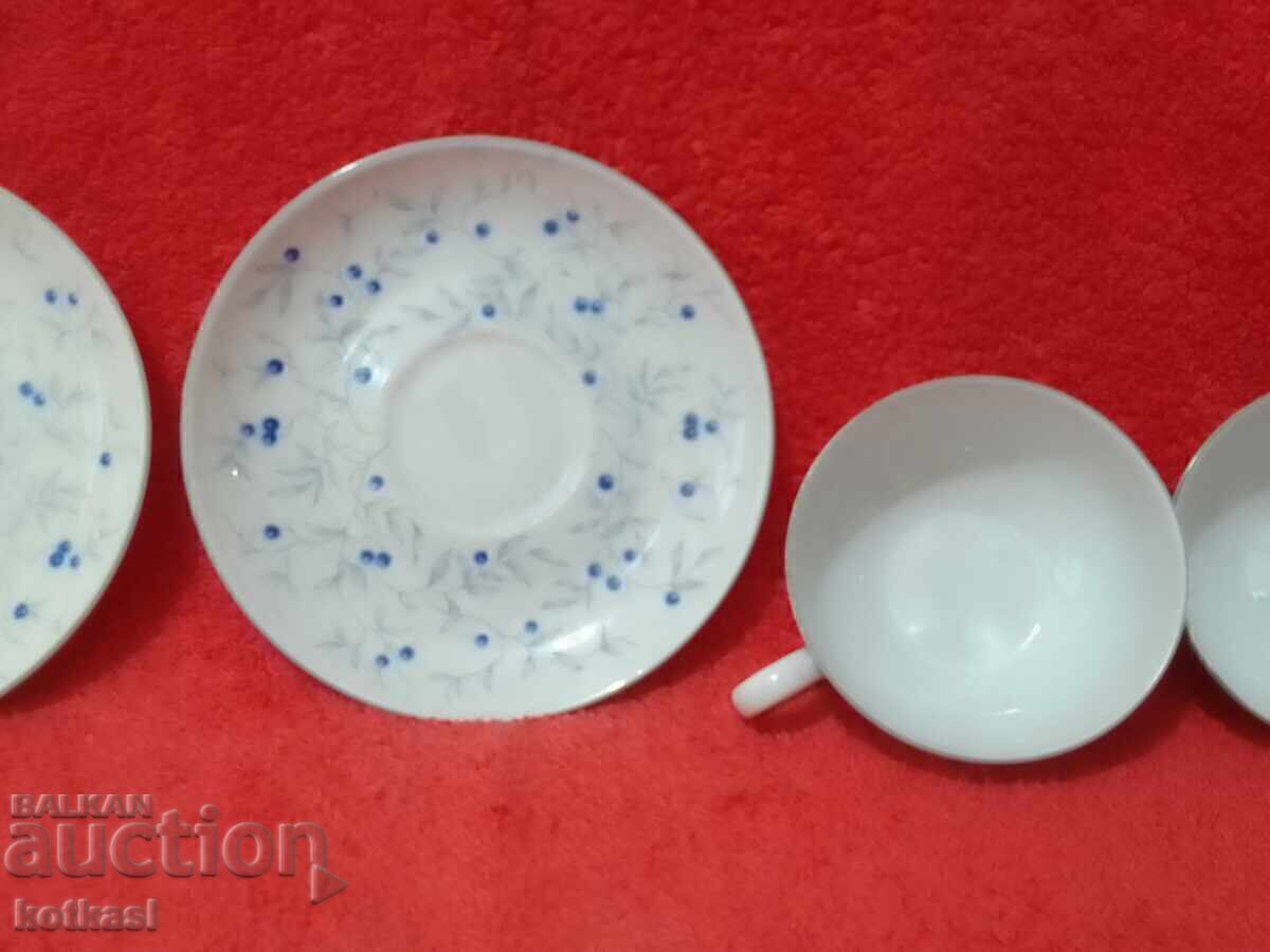 Two old double porcelain sets of cups and plates Arzberg Germany - 5