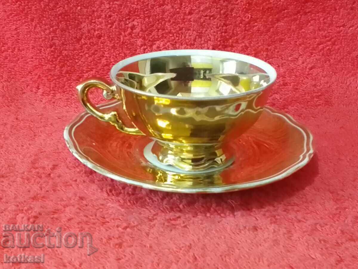 Auction Star Double Mocha Set Cup Plate Bavaria Gilding Zer Scherzer Auction Star Double Mocha Set Cup Plate Bavaria Gilding Zer Scherzer