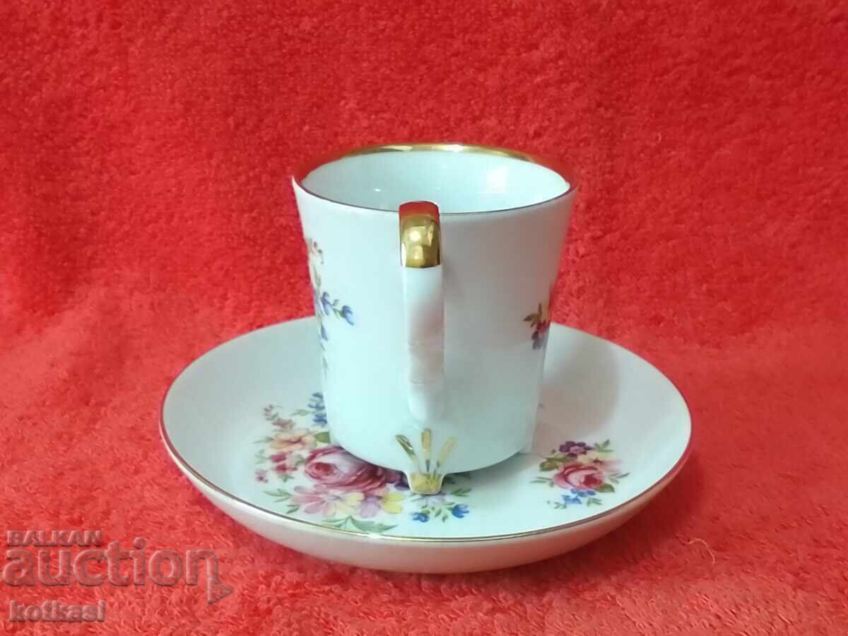 Old Bareuther cup and saucer double set with price 55.50 BGN | € 28.38