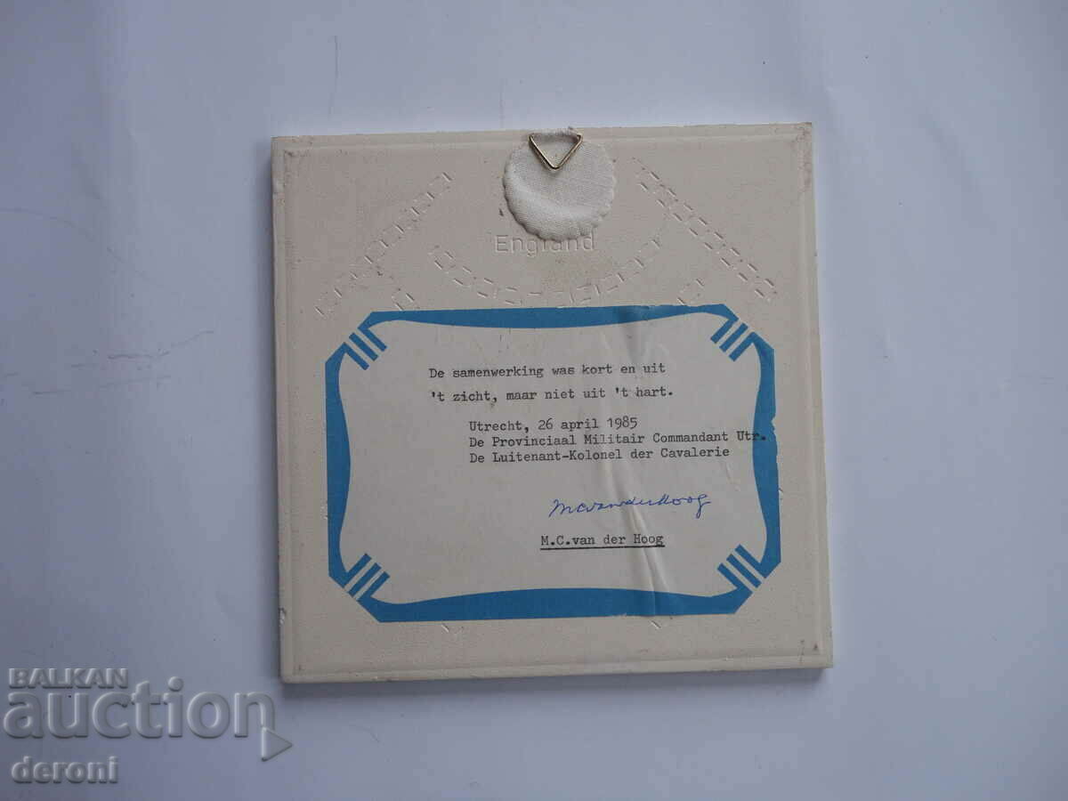 Delivery of Porcelain Coat of Arms Shield Crown Emblem Holland Delivery of Porcelain Coat of Arms Shield Crown Emblem Holland