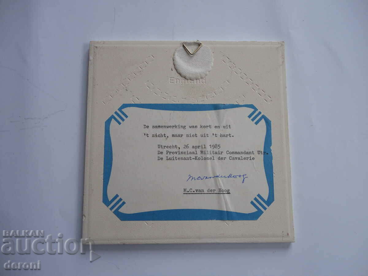 Porcelain Coat of Arms Shield Crown Emblem Holland - 6 Porcelain Coat of Arms Shield Crown Emblem Holland - 6