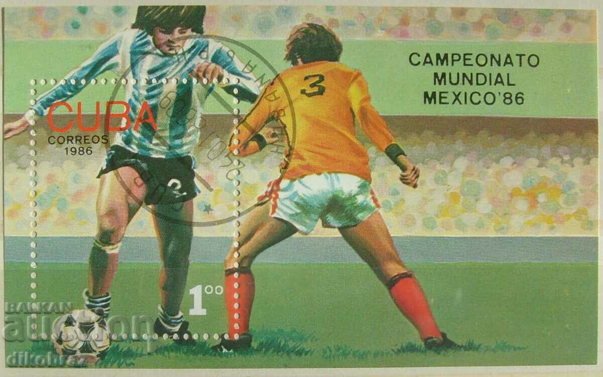 Cuba - World Cup football Mexico 1986 - for lev