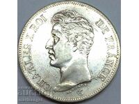 5 Φράγκα 1826 Γαλλία D Charles X 37mm 24,85g Ασήμι