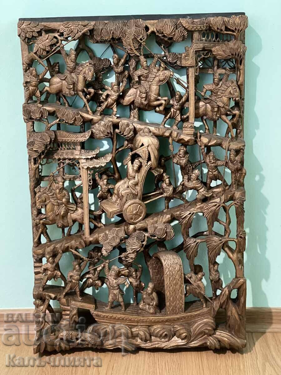 Chinese wood carving
