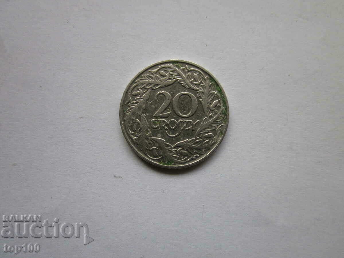 20 GROSHA POLAND 1923 BZC !!!