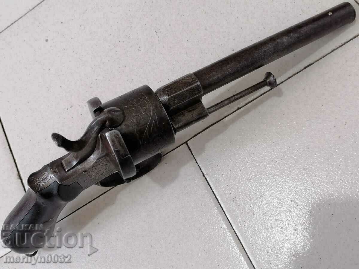 Auction French pin revolver Lefoucher 11mm barrel 1960s Auction French pin revolver Lefoucher 11mm barrel 1960s