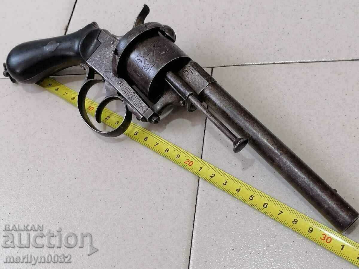French pin revolver Lefoucher 11mm barrel 1960s French pin revolver Lefoucher 11mm barrel 1960s