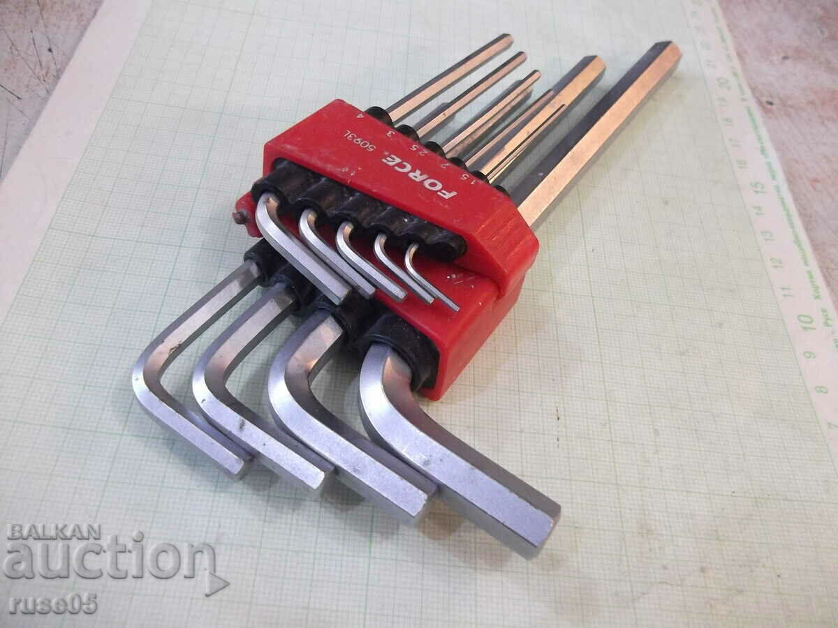 Hexagons "Force 5093L" D - shaped elongated 9 pieces - 5 Hexagons "Force 5093L" D - shaped elongated 9 pieces - 5