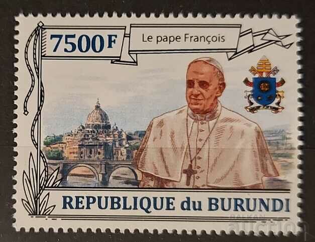 Burundi 2013 Personalities/Religion Pope Francis €8 MNH