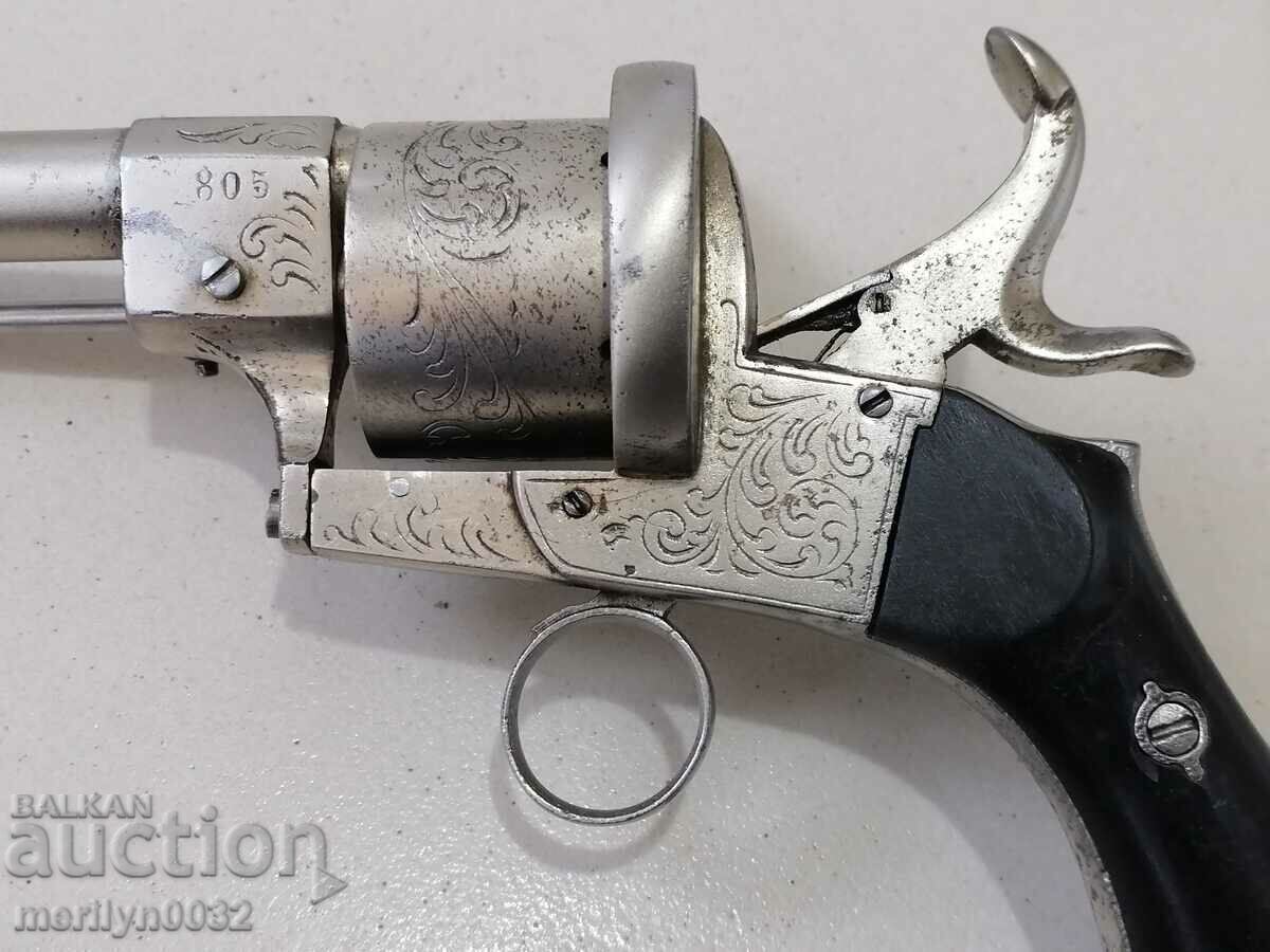 Revolver francez cu știft Lefoucher 11 mm, anii 1950 - 7 Revolver francez cu știft Lefoucher 11 mm, anii 1950 - 7
