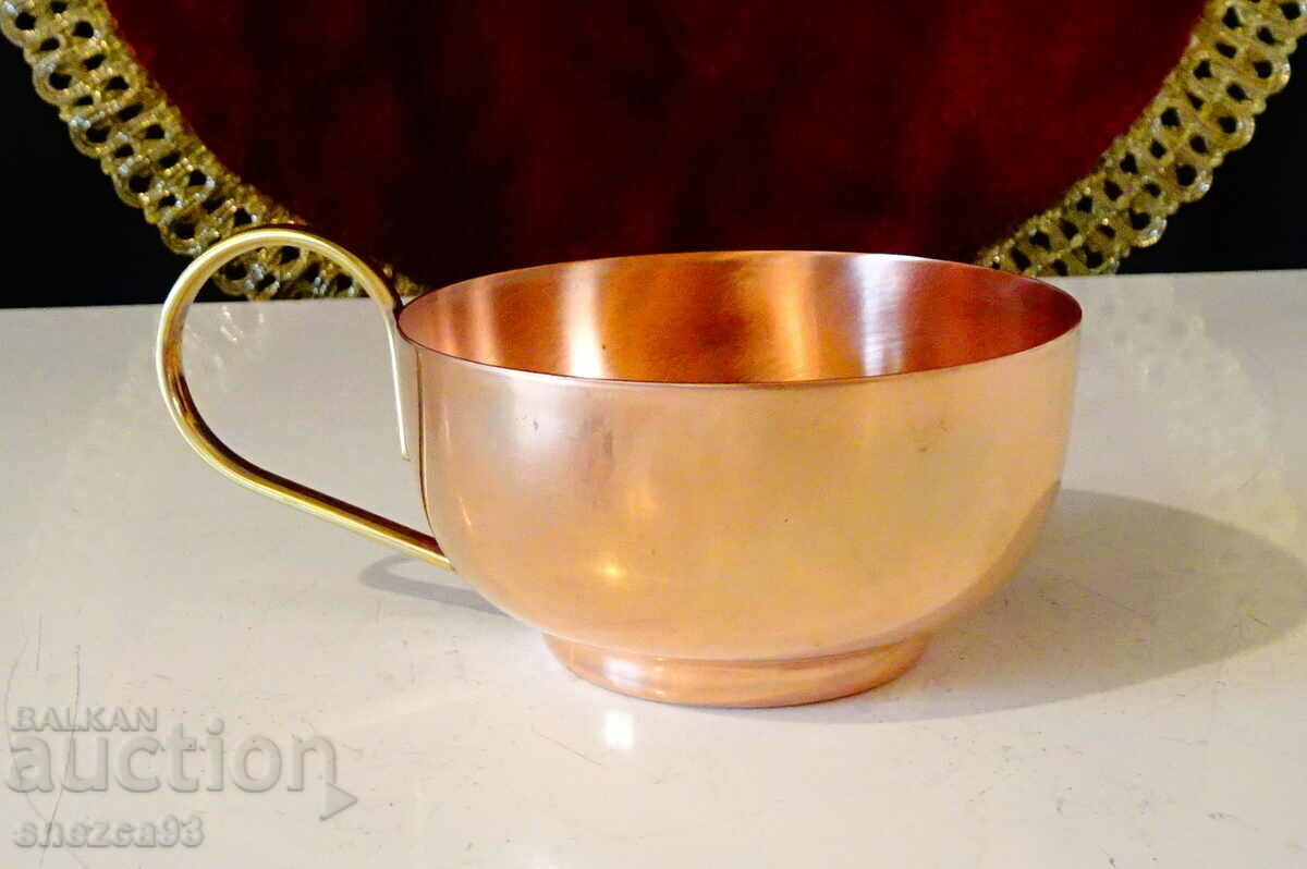 German copper coffee mug.