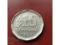 Argentina 10 pesos 1963 aUNC