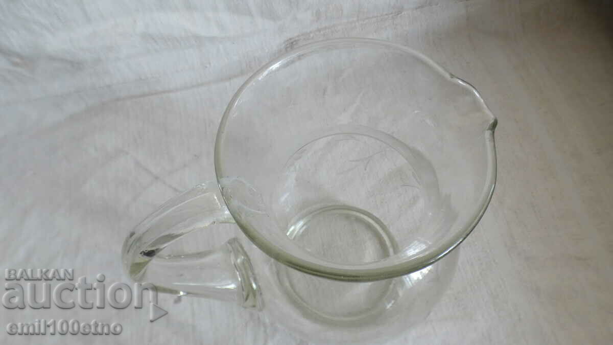 Etched glass wine jug - 5 Etched glass wine jug - 5