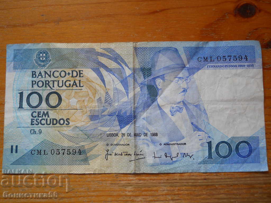 100 escudos 1988 - Portugal ( F )