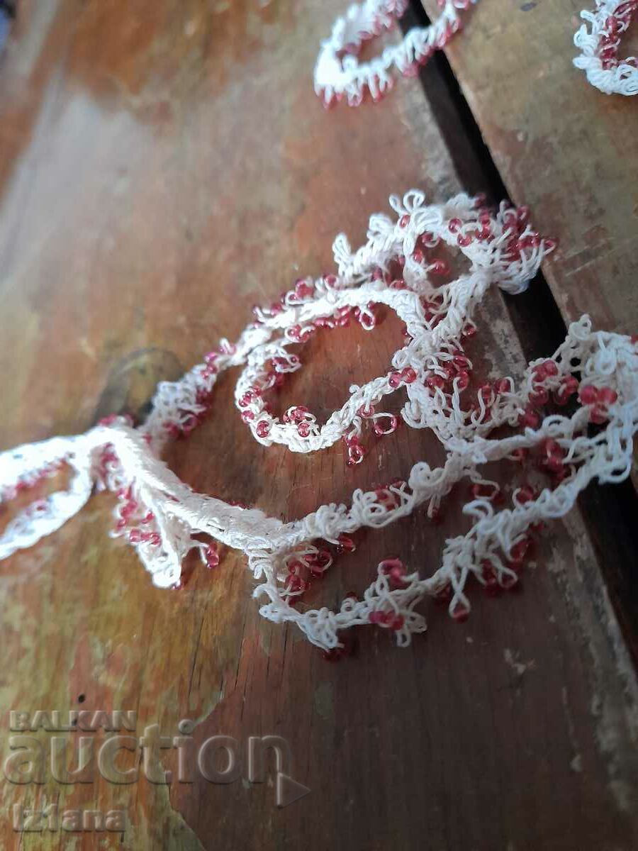 Old beaded lace with price 60.00 BGN | € 30.68 Old beaded lace with price 60.00 BGN | € 30.68