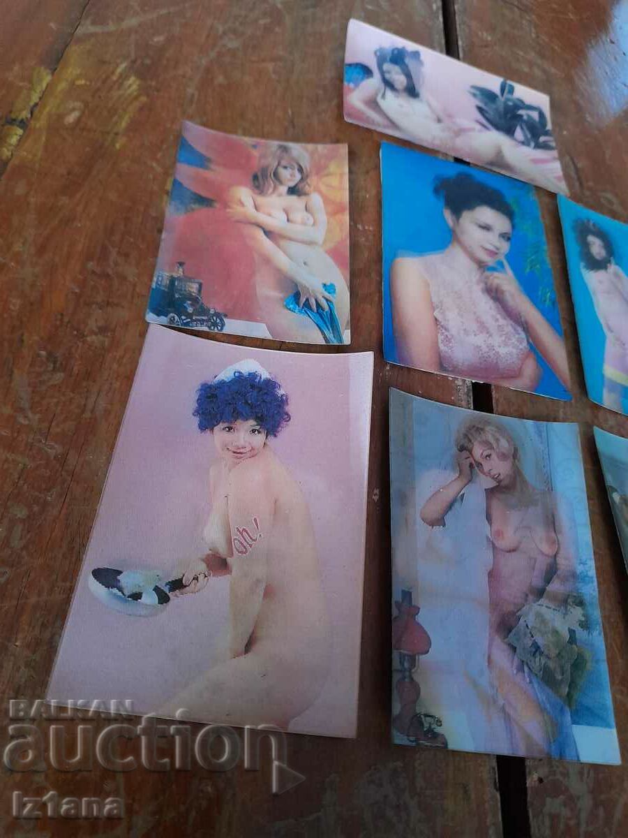 Old iridescent erotic cards with price 220.00 BGN | € 112.48 Old iridescent erotic cards with price 220.00 BGN | € 112.48
