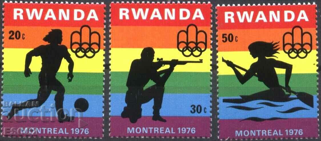 Чисти марки Спорт Олимпийски Игри Монреал 1976 от Руанда