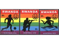 Pure Stamps Sport Jocurile Olimpice Montreal 1976 din Rwanda