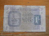 1 Shilling 1943 - Great Britain ( G ) British Army