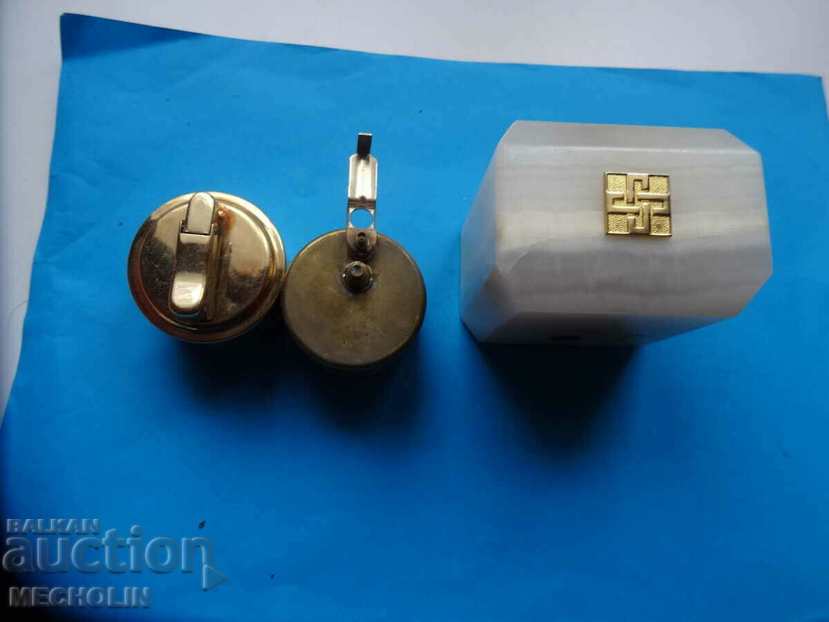 SOLID COLIBRI DESK LIGHTER ANTIQUE - 6