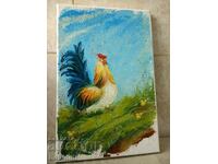 Picture "Run Rooster" 20/30 cm.