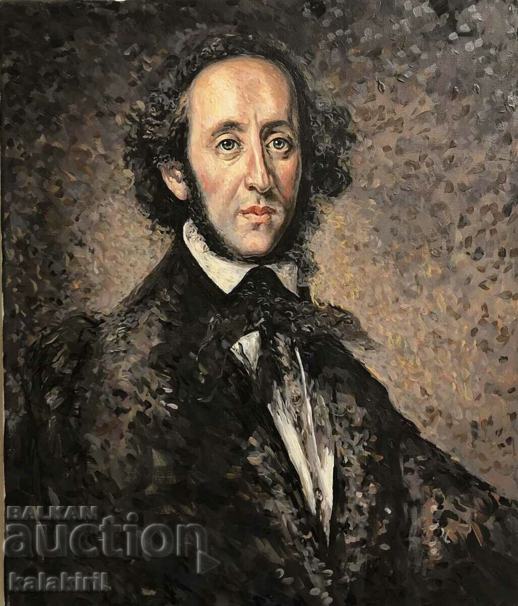 Portrait of Mendelssohn with price 900.00 BGN | € 460.16 Portrait of Mendelssohn with price 900.00 BGN | € 460.16