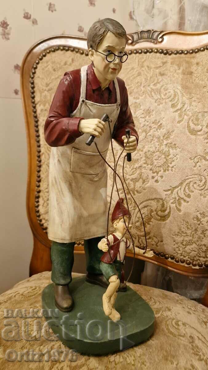 Quality large figure Geppetto and Pinocchio - Italy with price 188.00 BGN | € 96.12 Quality large figure Geppetto and Pinocchio - Italy with price 188.00 BGN | € 96.12