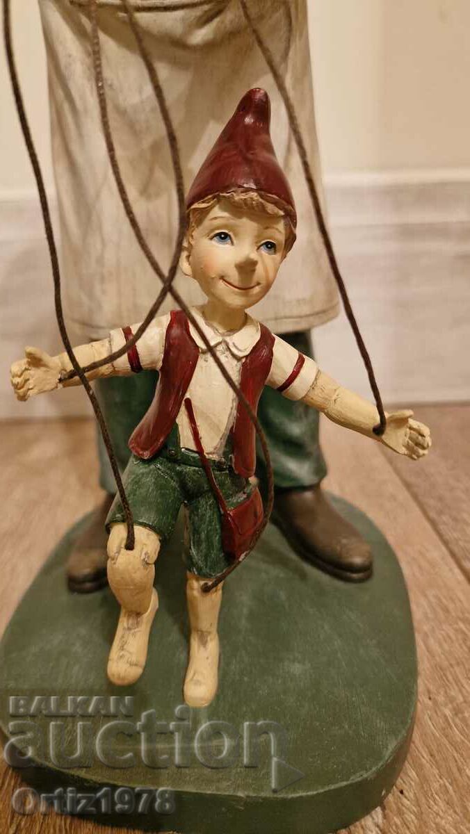 Auction Quality large figure Geppetto and Pinocchio - Italy Auction Quality large figure Geppetto and Pinocchio - Italy