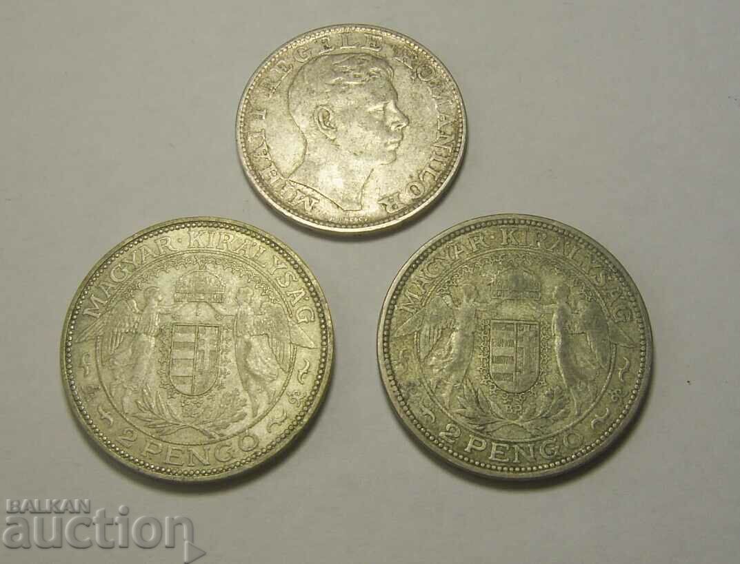 Auction Hungary / Romania lot 3 Silver coins Auction Hungary / Romania lot 3 Silver coins