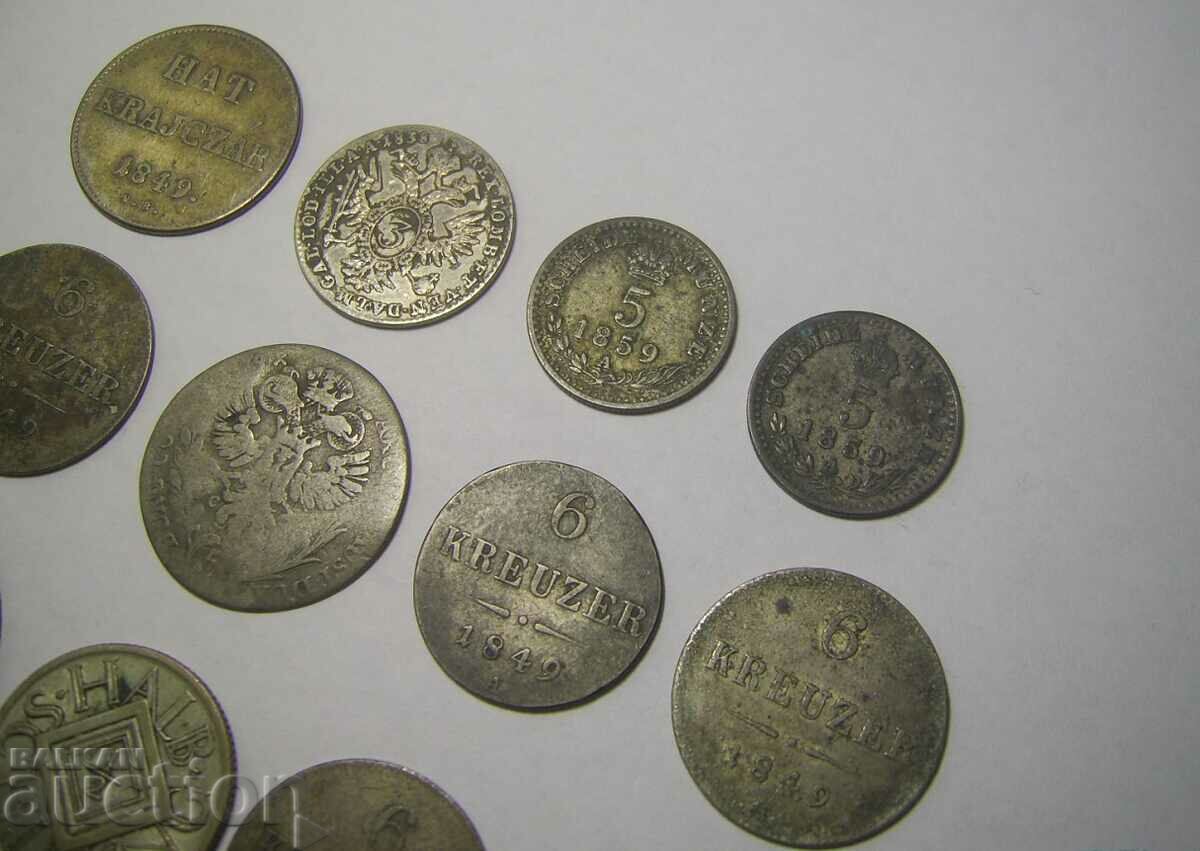 Auction Austria 12 old Silver coins Auction Austria 12 old Silver coins