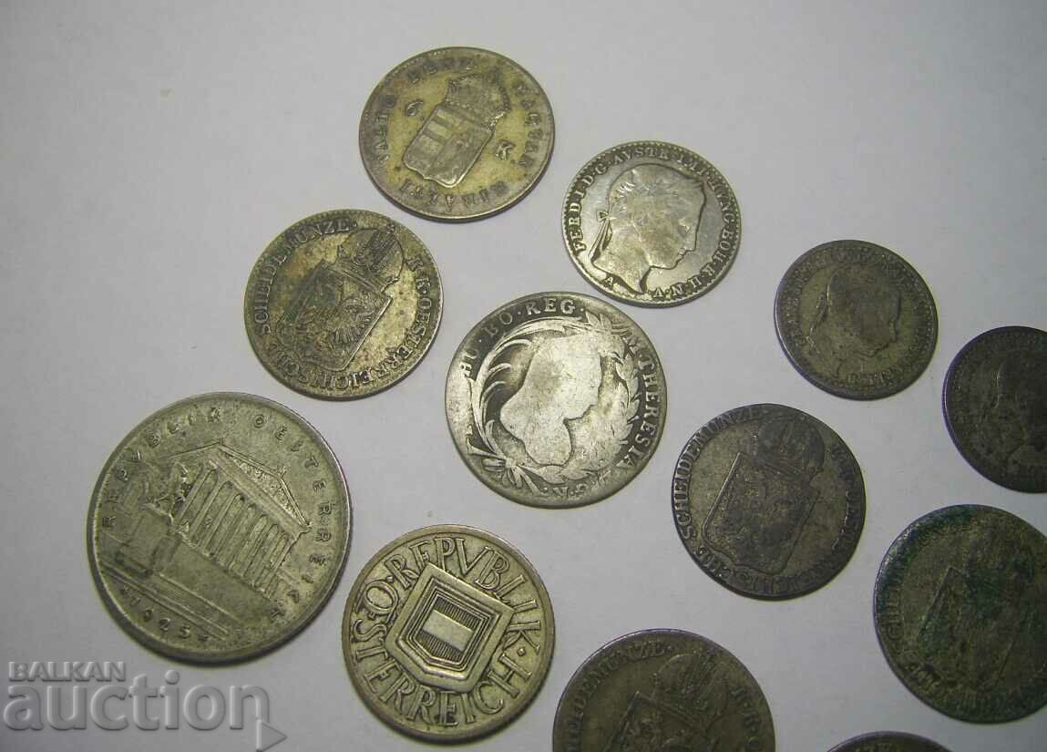 Austria 12 old Silver coins - 5 Austria 12 old Silver coins - 5