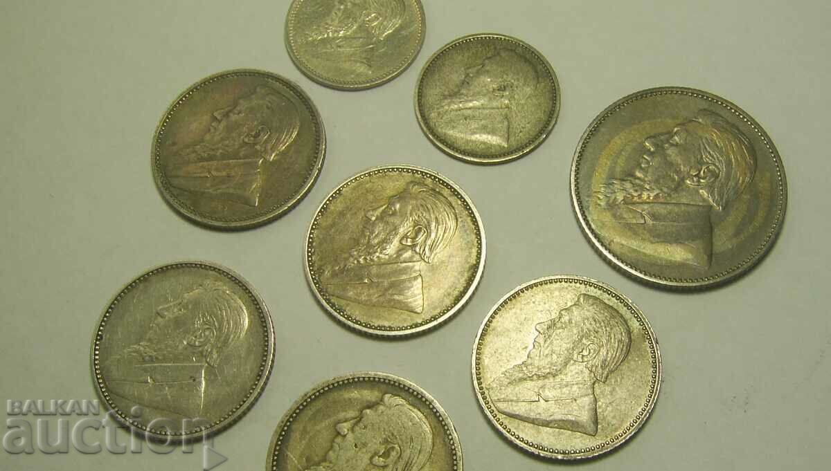 South Africa Lot 8 Silver Coins 1894 - 1897 - 6 South Africa Lot 8 Silver Coins 1894 - 1897 - 6