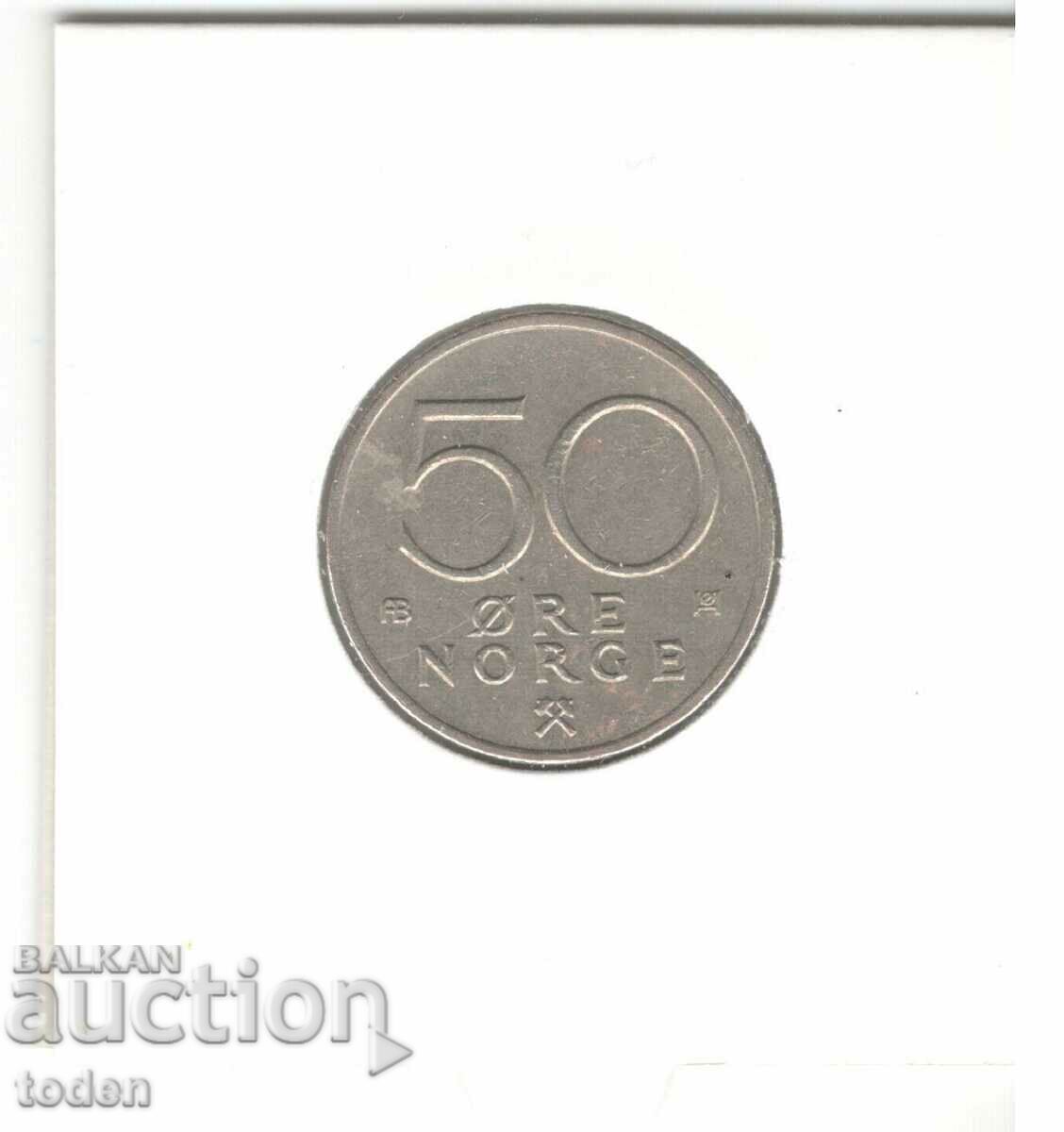 Auction  Norway-50 Øre-1976-KM# 418-Olav V